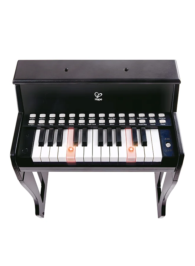 هيب Hape Learn With Lights Black Electric Piano With Stool