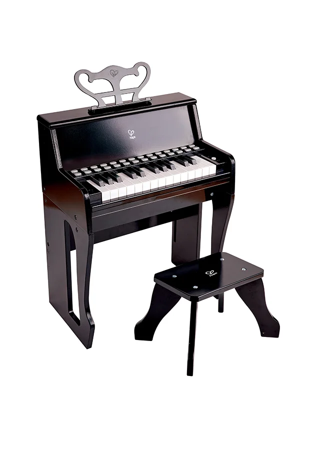 هيب Hape Learn With Lights Black Electric Piano With Stool