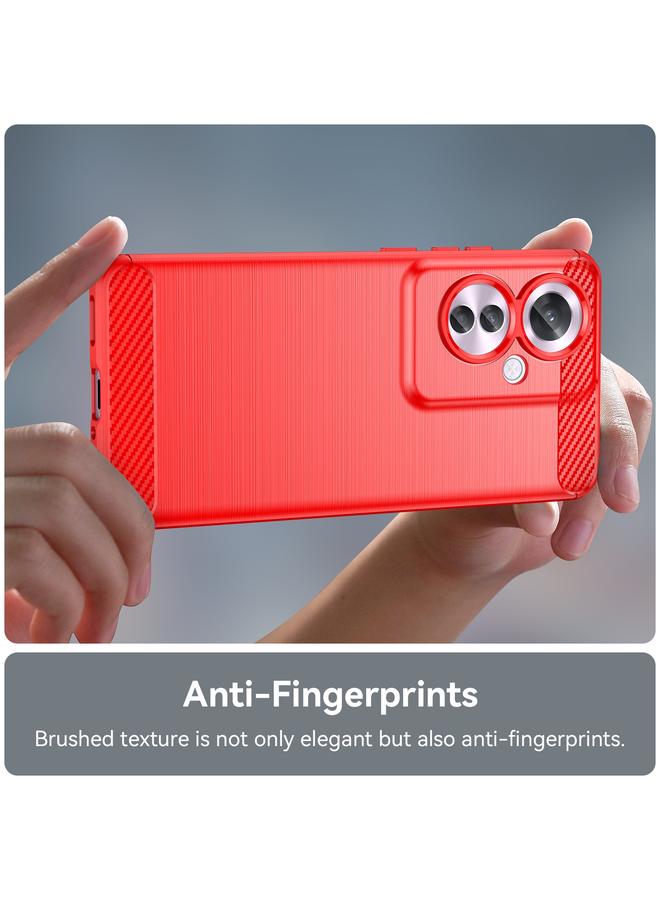 إيروريكس جراب لهاتف OPPO Reno11 F 5G Global مصنوع من ألياف الكربون المصقولة والملمس TPU - Image 5