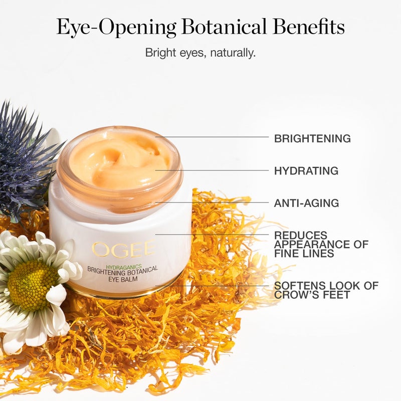 Ogee Botanical Eye Balm - Certified Organic Brightening Eye Cream for Dark Circles and Puffinesss - Made with Natural Retinol Alternative & Hyaluronic Acid - Image 3