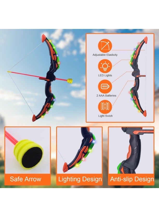 Soofam Kids Bow and Arrow Set Toy,Safe Plastic Archery Shooting Toy Set, Backyard Shooting Games, Indoor Outdoor Sport Playset Birthday Gifts Toys for Boys Girls Ages 4-12 - Image 3
