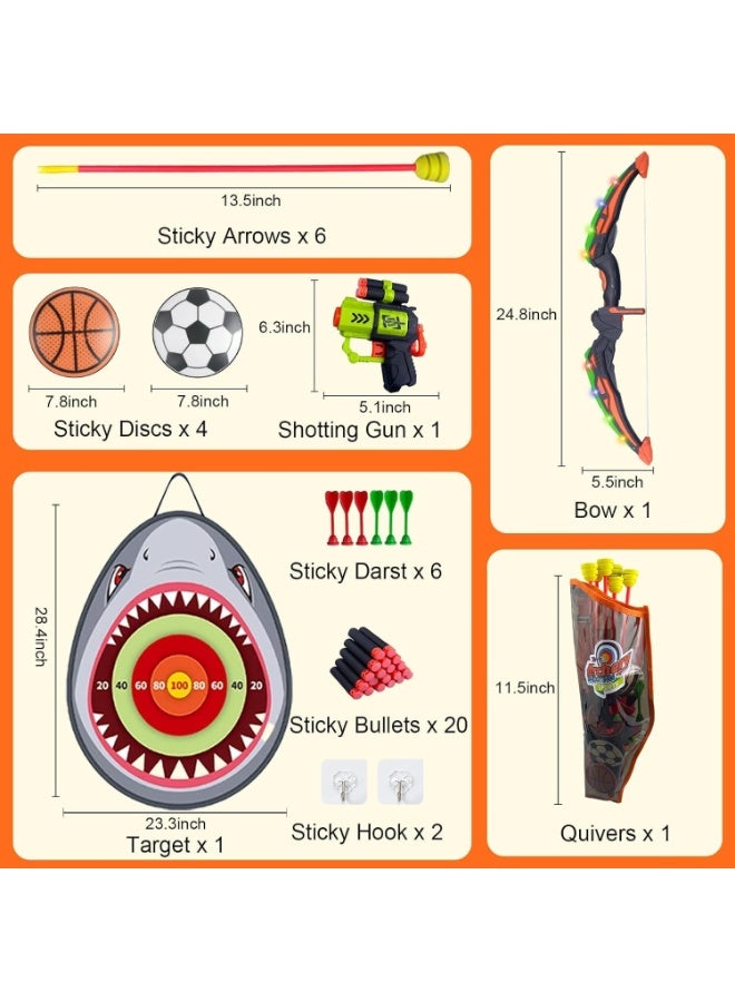 Soofam Kids Bow and Arrow Set Toy,Safe Plastic Archery Shooting Toy Set, Backyard Shooting Games, Indoor Outdoor Sport Playset Birthday Gifts Toys for Boys Girls Ages 4-12 - Image 2