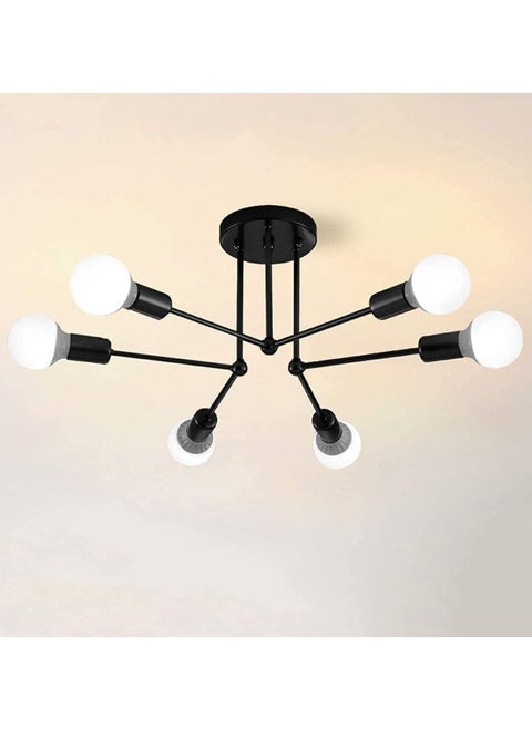 Semi-Recessed Ceiling Lights Modern Satellite Chandeliers Lndustrial Black Ceiling Lights