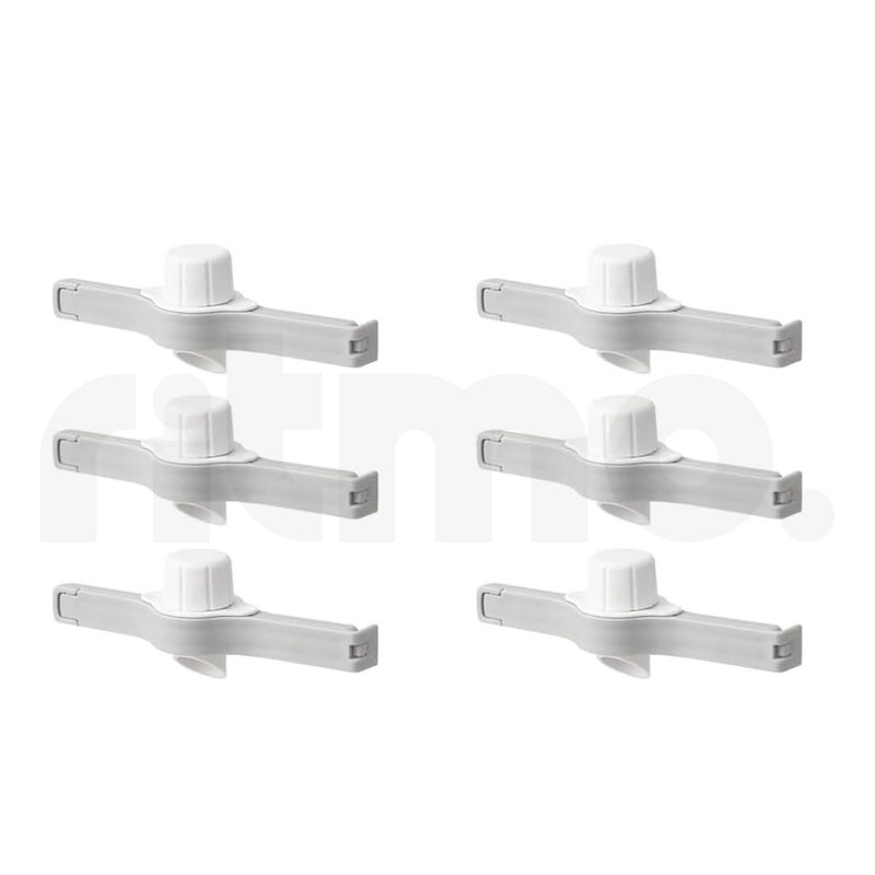 Ritmo Food Sealing Clip Pouring Clips Food Stotage Pour Sealing Clamp Food Packages Clips with Pour Spout for Coffee Sugar Cereal 6 - Image 1