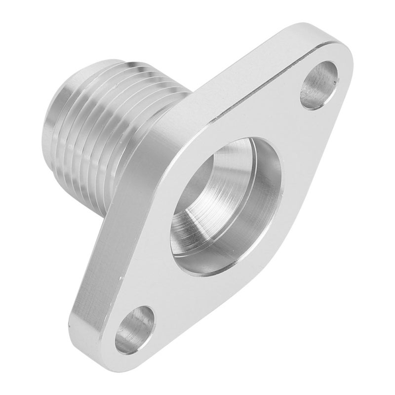 Turbo Oil Drain Flange: T6061 Billet Aluminum, AN12 Center Hole Thread, Leak-proof - Stable Performance Turbo Return Flange for T3, T4, GT40, GT50, GT55 Turbo Fitment - Image 3
