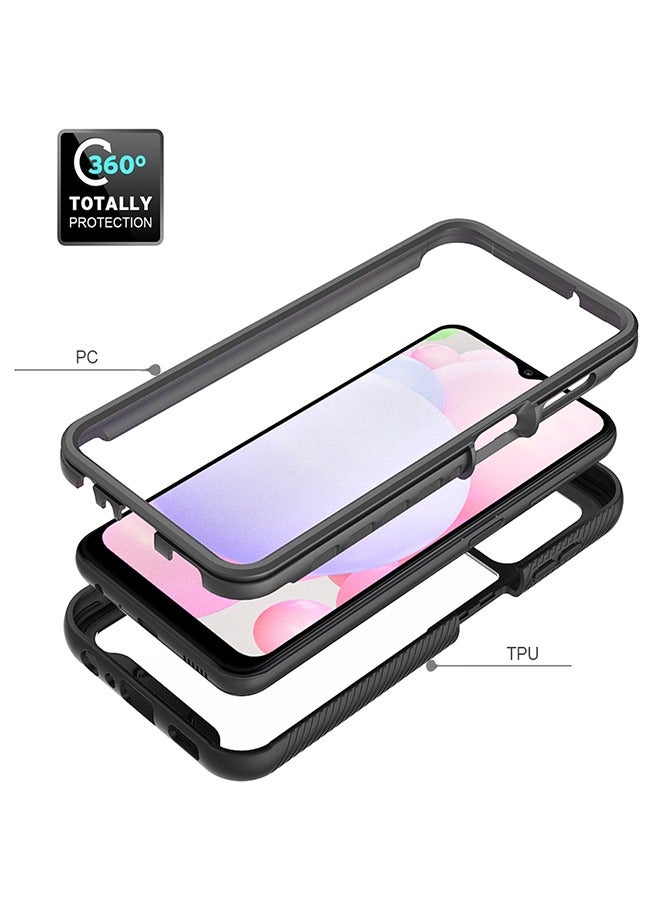 كاست ويف سامسونج جالاكسي A13 4G / 135G حالة الهاتف ، وامتصاص الصدمات تصميم الوفير ، كاميرا معززة و حامي الشاشة ، تنطبق على سامسونج جالاكسي A13 4G / 135G TPU + كمبيوتر حماية حالة الهاتف ( أسود ) - Image 2