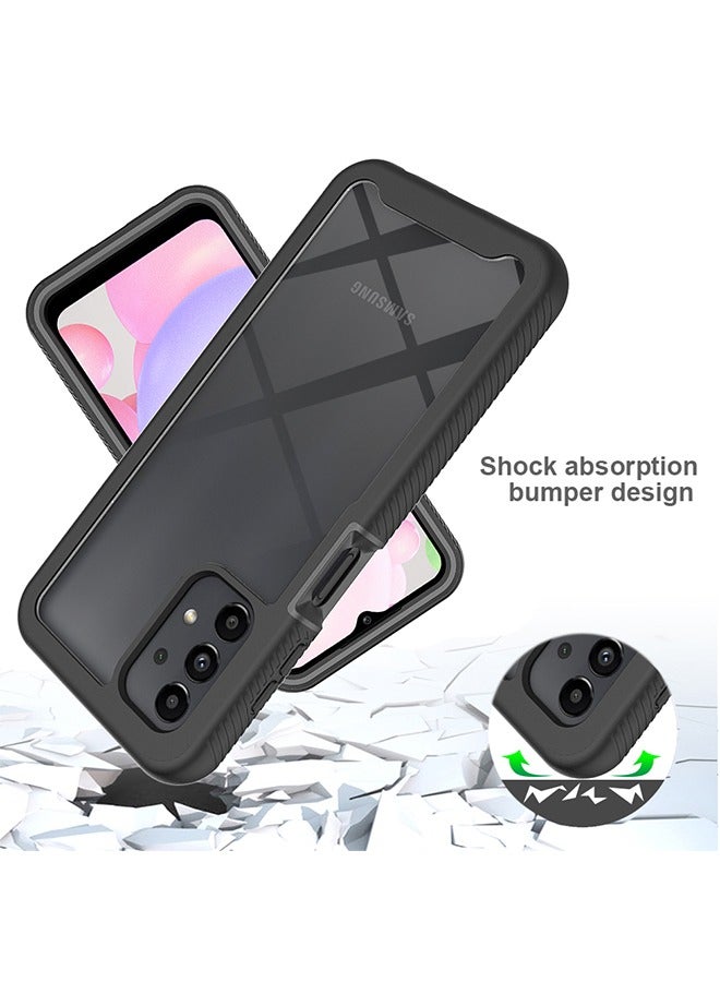 كاست ويف سامسونج جالاكسي A13 4G / 135G حالة الهاتف ، وامتصاص الصدمات تصميم الوفير ، كاميرا معززة و حامي الشاشة ، تنطبق على سامسونج جالاكسي A13 4G / 135G TPU + كمبيوتر حماية حالة الهاتف ( أسود ) - Image 4