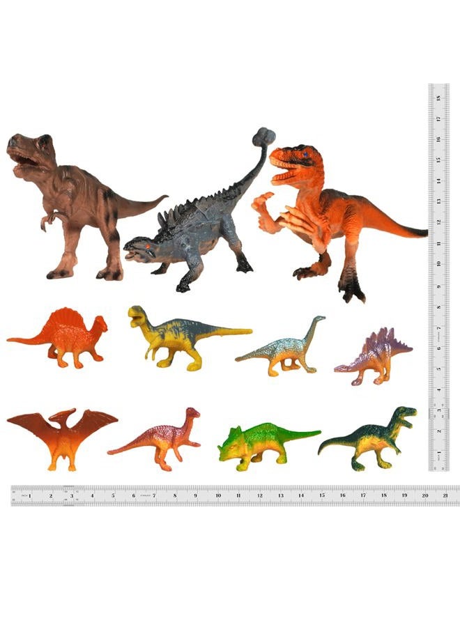 DRWATE Dinosaur Cake Toppers Dinosaur Toy Artificial Plants Grass Cake Decorations for Boy Girl Kid Birthday Baby Shower Dinosaur Theme Jungle Party Supplies (Style 2) - Image 4