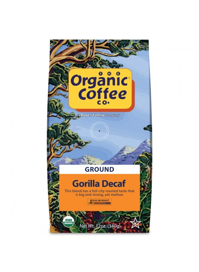 THE Organic Coffee Co. The Organic Coffee Co. Ground Coffee - Gorilla Decaf (12Oz Bag), Medium Roast, Swiss Water Processed, Usda Organic  - Image 2
