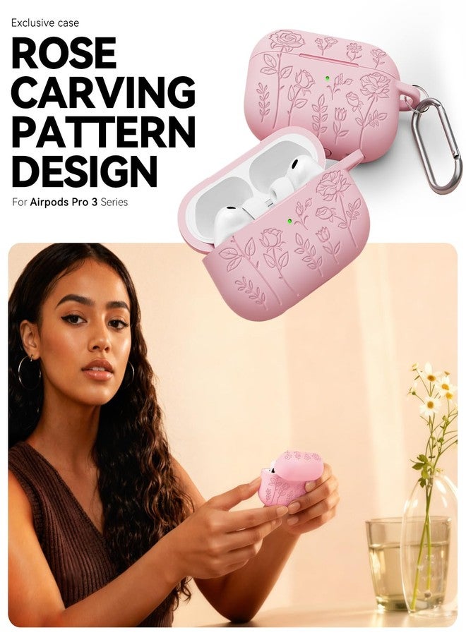 MCTOPZO for AirPods Pro 3 Case 2025 Come with Cleaner Kit,Soft Silicone Protective Cover for Women Men-Pink - Image 4