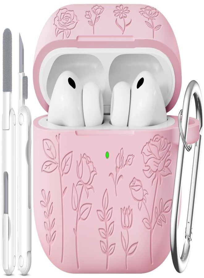 MCTOPZO for AirPods Pro 3 Case 2025 Come with Cleaner Kit,Soft Silicone Protective Cover for Women Men-Pink - Image 1