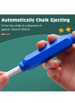 KASTWAVE Magnetic Chalk Holder, Adjustable Colorful Reusable Washable Plastic Chalk Holder Set for School Teacher Office 4 Pieces, Yellow, Green, Blue, Red  - Image 5