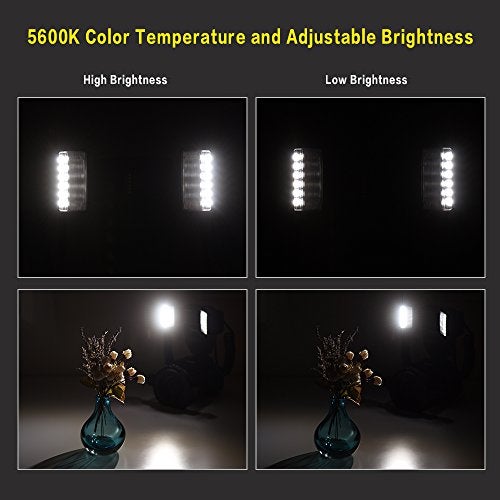 YONGNUO فلاش حلقة ماكرو يونغنو YN24EX TTL / فلاش LED ماكرو سبيدلايت مع 2 رأس فلاش و 4 حلقات محول لكانون (أسود) - Image 5