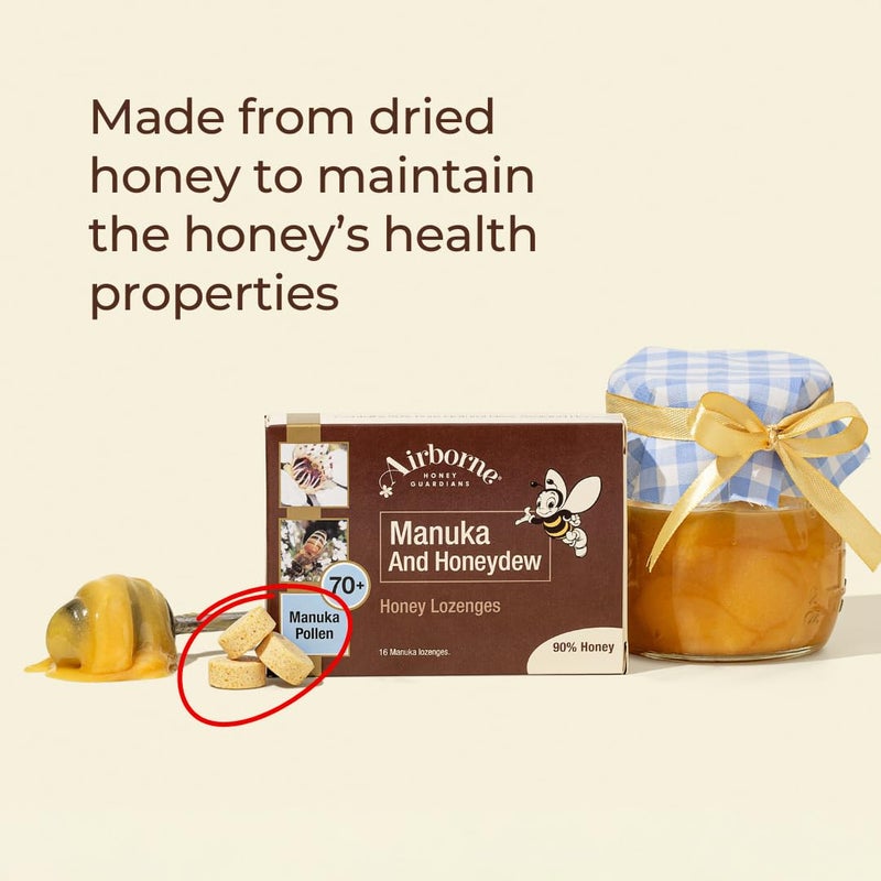 Airborne New Zealand Manuka Honey Honeydew Lozenges 16 x 01oz - Image 4
