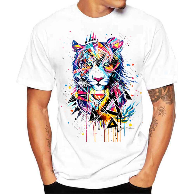 All Flags 3D Short-Sleeved T-Shirt Men's Round Neck Short-Sleeved Large Size Trendy S - Image 1