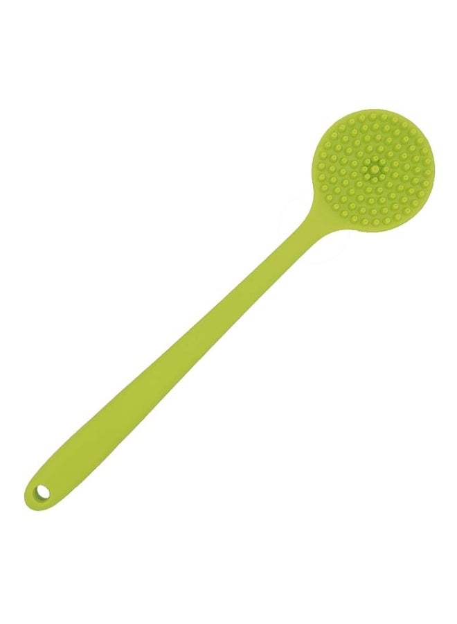 DNC Soft Silicone Back Scrubber Shower Softening Bath Body Brush with Long Handle, BPA-Free, Hypoallergenic, Eco-Friendly (Green) - Image 4