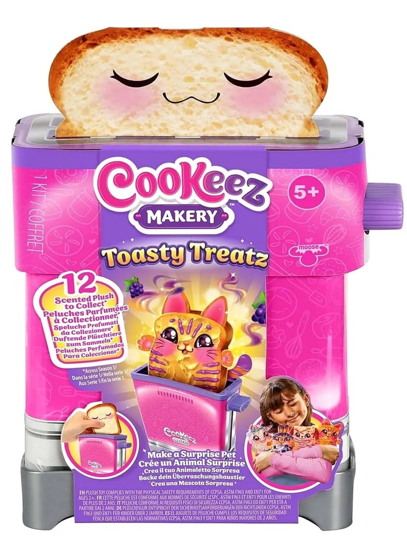 Cookeez Makery Cookeez Makery Toasty Treatz Toaster, Assorted 1 Piece (Style & Color May Vary) | Reveal a Scented Plush! | Surprise Pet | Mystery Plush  - Image 1