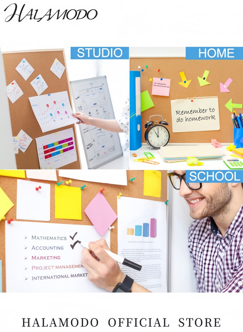 هالامودو مجموعة دبابيس ملونة 100 قطعة دبابيس خريطة بألوان متنوعة لوحات الإعلانات والألواح الفلينية وتعليق الصور وتنظيم المكتب والمنزل - Image 5