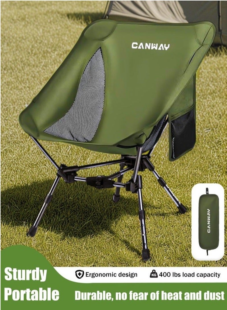 كان واي كرسي رحلات محمول فائق الخفة قابل للطي - كراسي تخييم للشاطئ والمشي لمسافات طويلة والحفلات الموسيقية مع ارتفاع قابل للتعديل | كراسي رحلات قابلة للطي للرحلات البرية والخارجية | كرسي بحر خفيف الوزن - Image 1
