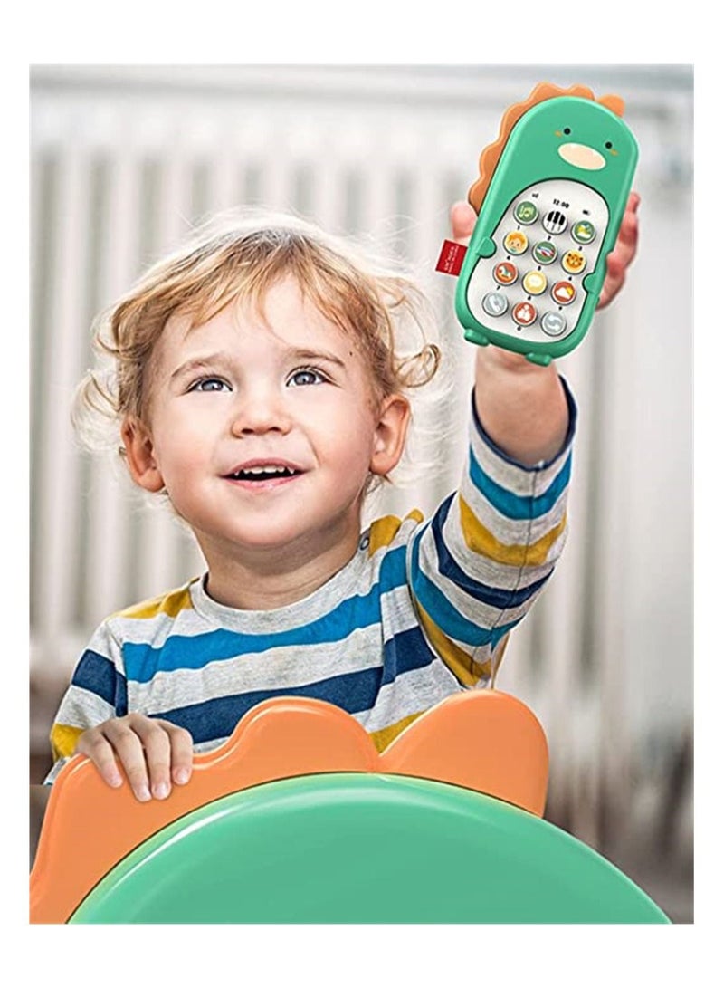 NIBEMINENT Children's Dinosaur Phone Toy Vibrate And Dance Baby Simulation Musical Toys Educational Story Machine for Toddlers  - Image 4