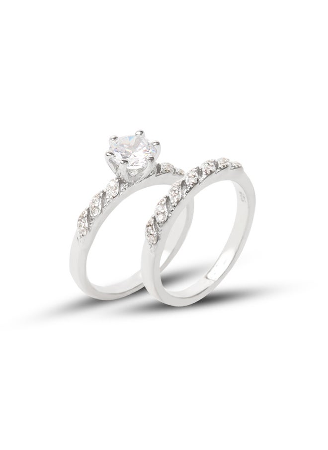 Silver Town - Silver Twins Ring - Image 1