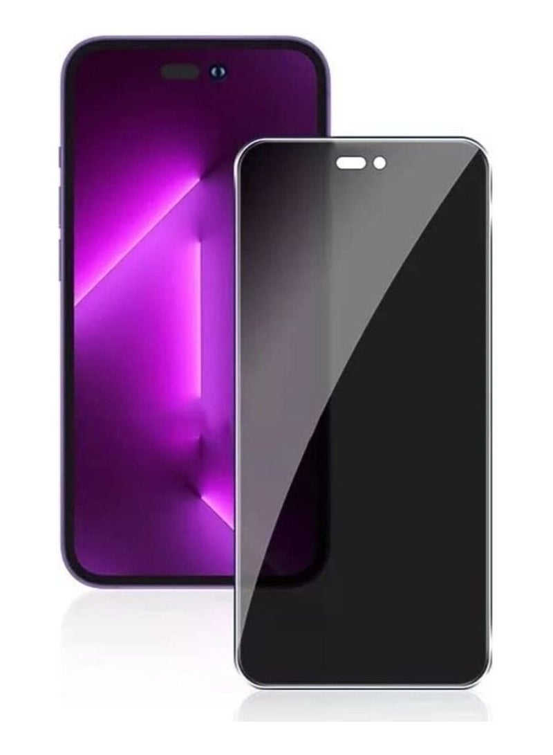 أكاليكس الخصوصية الزجاج حامي الشاشة آيفون 14 برو 9 ح 5 جرام مكافحة التجسس صلابة الجبهة 5 د الخصوصية الزجاج حامي الشاشة - Image 1