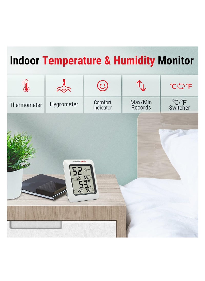 ThermoPro TP50 Digital Hygrometer Indoor Thermometer Room Thermometer and Humidity Gauge with Temperature Monitor - pzsku/Z0D7FE9D34BE044831EE7Z/45/_/1727975603/256c7d39-74ec-4d9a-8ba2-6767b5e0c853