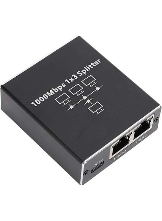 CABLE CONV Ethernet Switch 1 to 3 RJ45 Gigabit LAN Splitter 1000Mbps High Speed Network Adapter with USB Power for PC Laptop Router - Image 4