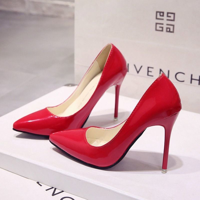 French Style Girl Etiquette Professional Shoes 2023 Spring New All-Match Black High Heels Women'S Stiletto Heel Style - Image 1