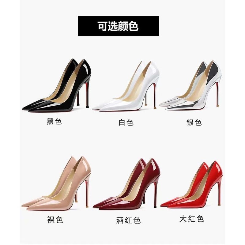 French Style Girl Etiquette Professional Shoes 2023 Spring New All-Match Black High Heels Women'S Stiletto Heel Style - Image 4