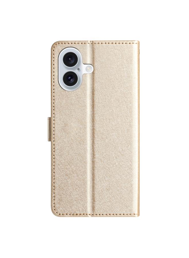 S-TOP Case For iPhone 16 Plus Silk Texture Horizontal Flip Leather Phone Case - Image 4