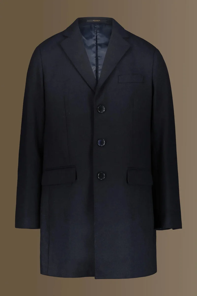 دوبل غانغر Wool blend classic coat - Blue