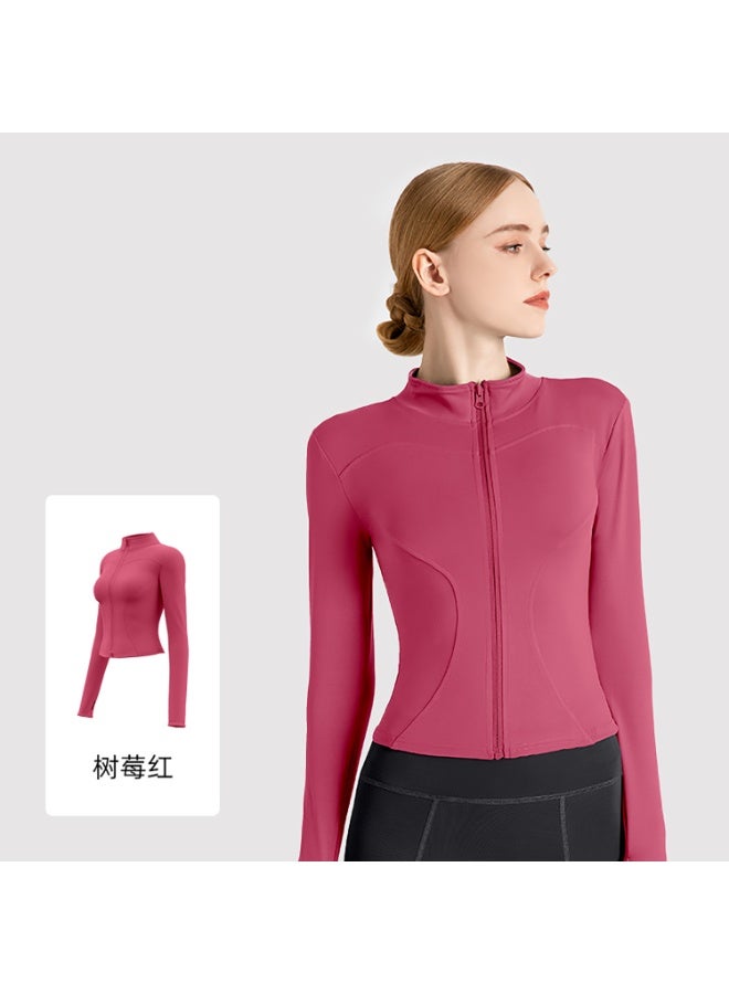 Women's Tracksuit Jacket Slim Fit Long Sleeved Fitness Coat Yoga Tops with Thumb Holes Gym Jacket Workout Sweatshirts  - Image 1