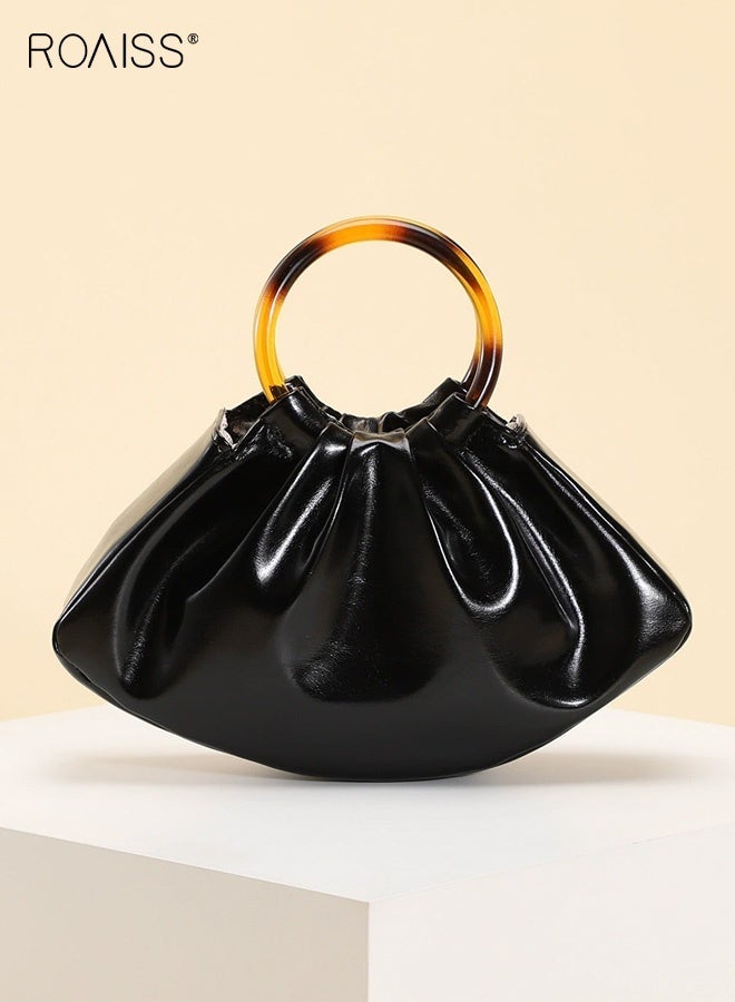 roaiss Women Stylish Handbag, Unique Retro Evening Bag for Ladies, Versatile Clutch Bag with Magnetic Buckle, Suitable for Daily Items - Image 1