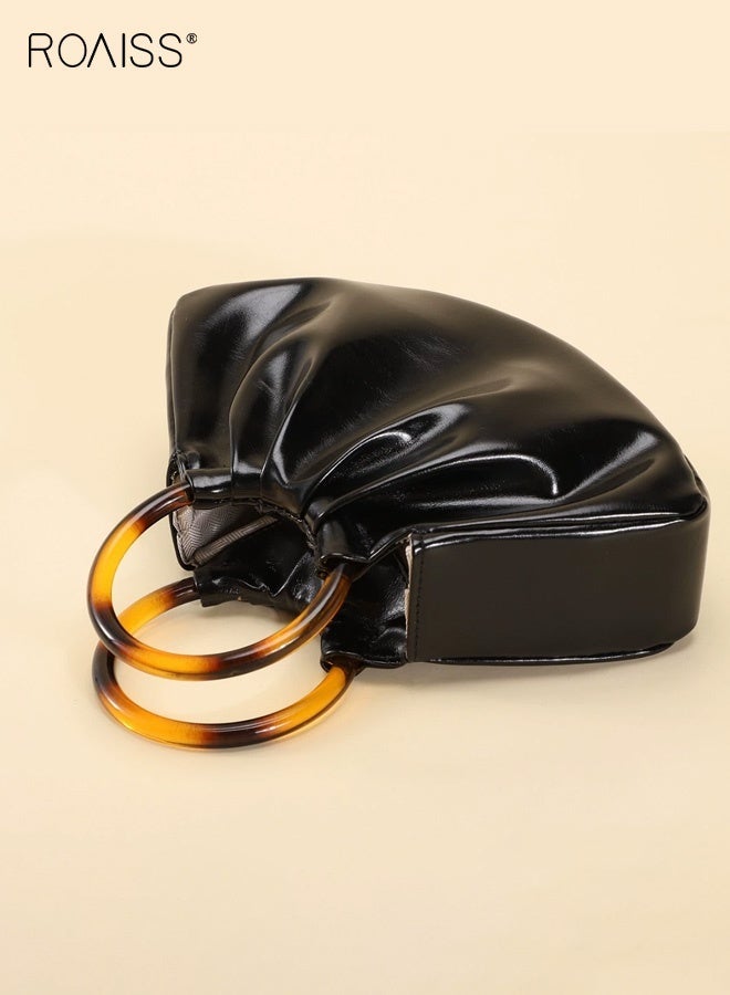 roaiss Women Stylish Handbag, Unique Retro Evening Bag for Ladies, Versatile Clutch Bag with Magnetic Buckle, Suitable for Daily Items - Image 2