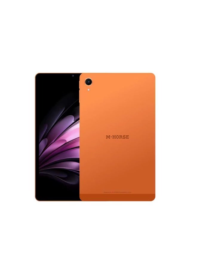إم-هورس جهاز لوحي M-HORSE A9 MINI بنظام Android وشاشة 8.8 بوصة، مع لوحة مفاتيح ذكية تعمل بالبلوتوث وقلم، ذاكرة وصول عشوائي (RAM) سعة 8 جيجابايت، سعة تخزين 64 جيجابايت، واي فاي، شريحة اتصال (SIM)، لون برتقالي. - Image 3