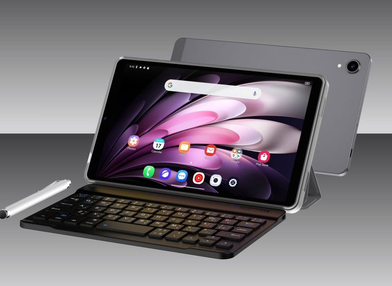 إم-هورس جهاز لوحي M-HORSE A9 MINI بنظام Android وشاشة 8.8 بوصة، مع لوحة مفاتيح ذكية تعمل بالبلوتوث وقلم، ذاكرة وصول عشوائي (RAM) سعة 8 جيجابايت، سعة تخزين 64 جيجابايت، واي فاي، شريحة اتصال (SIM)، لون برتقالي. - Image 1