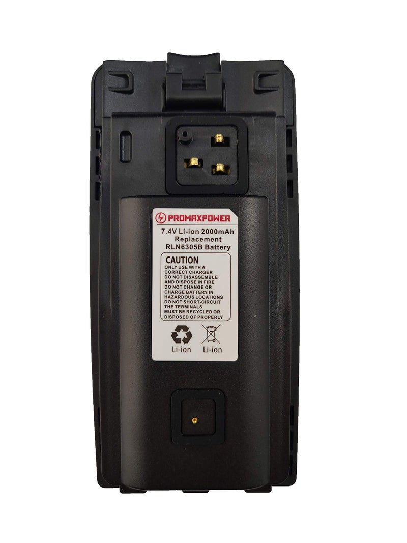 PROMAXPOWER 2000mAh Li-ion Battery Compatible with Motorola RLN6305 CP110 RDV2020 RDU2080D RDU4100 - Image 2