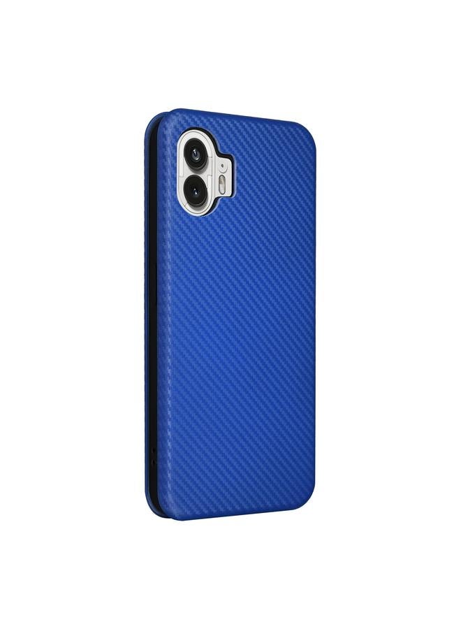 اس-توب جراب هاتف Case For Nothing Phone 2 مصنوع من الجلد المرن ومصنوع من ألياف الكربون - Image 3
