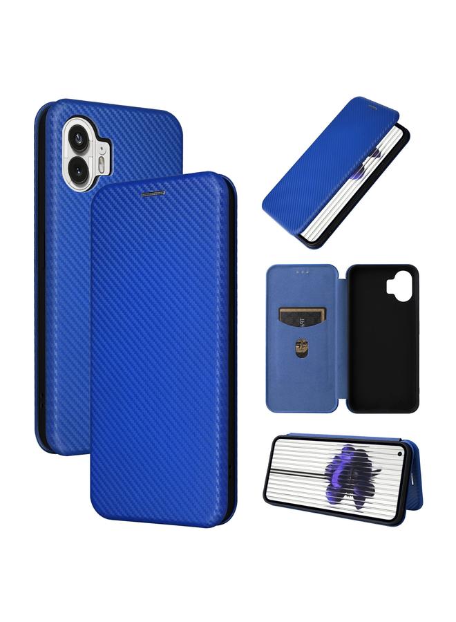اس-توب جراب هاتف Case For Nothing Phone 2 مصنوع من الجلد المرن ومصنوع من ألياف الكربون - Image 1