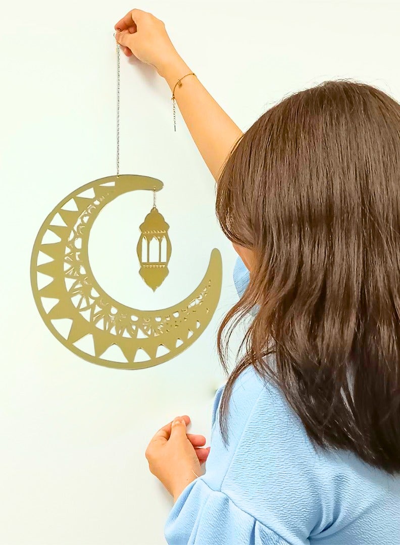 جينو زينة رمضان – أكريليك عالي الجودة مع خيط – زينة رمضان للمنزل – ديكور منزلي خارجي وداخلي  - Image 3