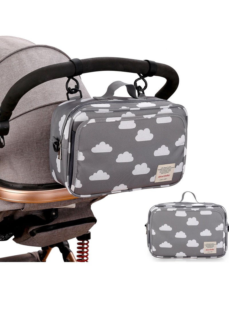 Gonice Baby stroller hanging bag car hanging bag milk bottle diaper pants large-capacity storage bag - Image 1