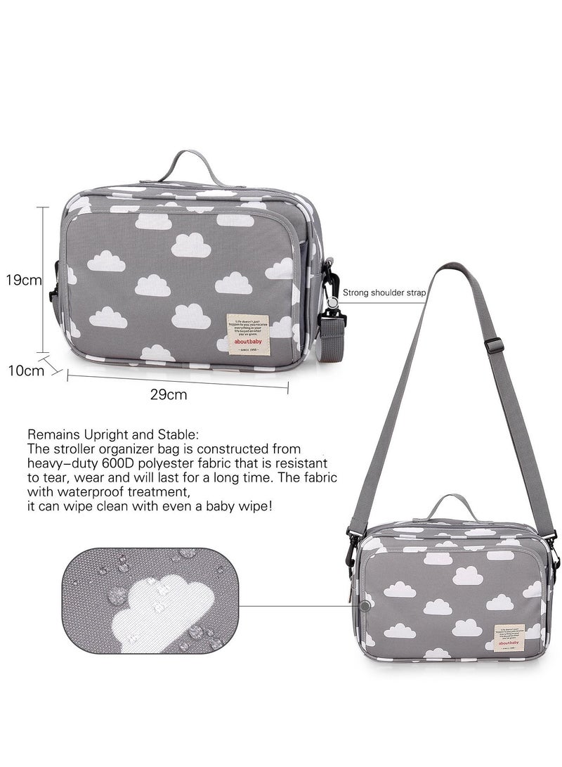 Gonice Baby stroller hanging bag car hanging bag milk bottle diaper pants large-capacity storage bag - Image 4