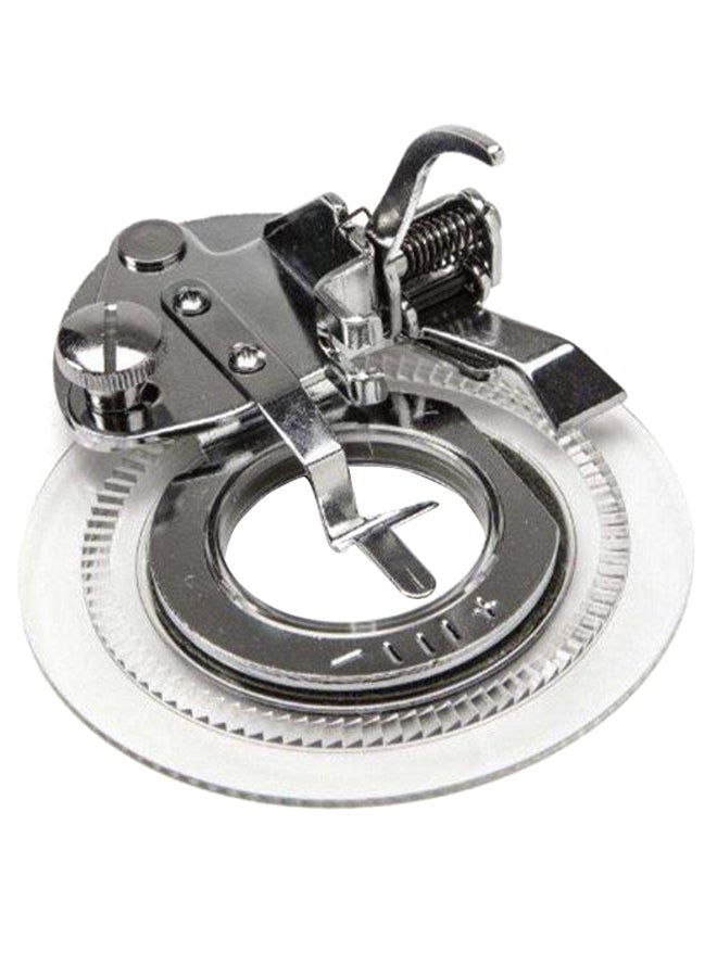 اليشمك قطعة لخياطة شكل زهرة أنيقة لماكينة الخياطة التي تعمل بدواسة للقدم فضي - Image 1