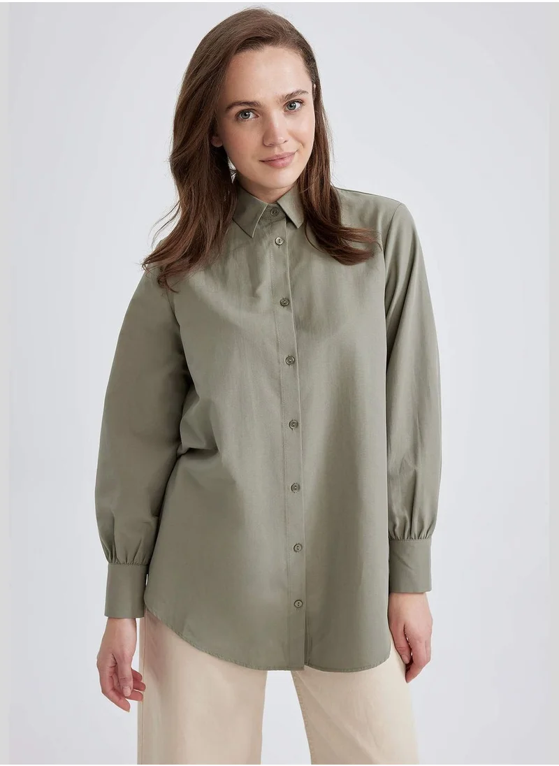 ديفاكتو Woman  Woven Long Sleeve Tunic