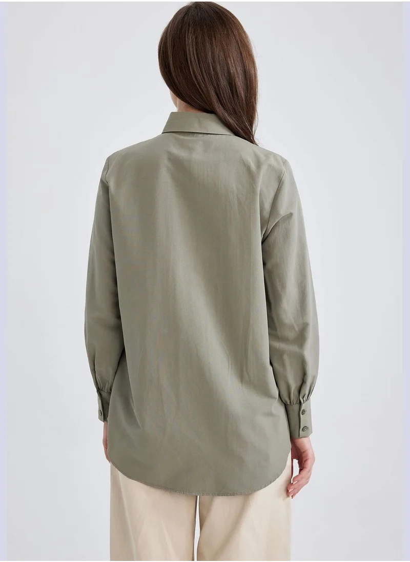 ديفاكتو Woman  Woven Long Sleeve Tunic