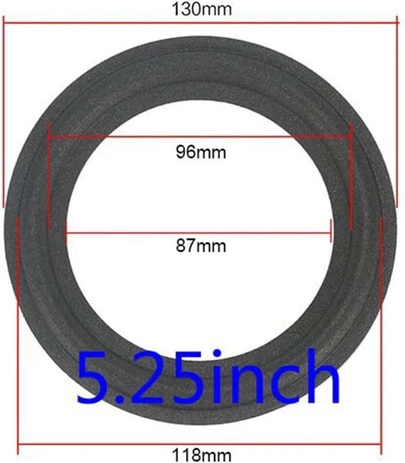 Versatile 10PCS Speaker Foam Repair Folding Edge Ring Subwoofer Speaker Repair Accessories DIY(5.25inch) - Image 2