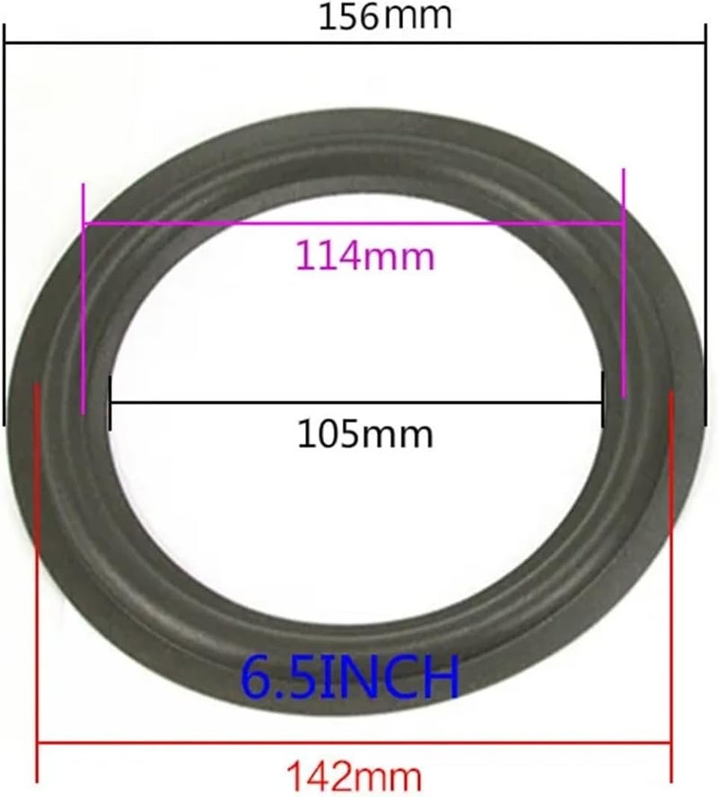 Versatile 10PCS Speaker Foam Repair Folding Edge Ring Subwoofer Speaker Repair Accessories DIY(5.25inch) - Image 3