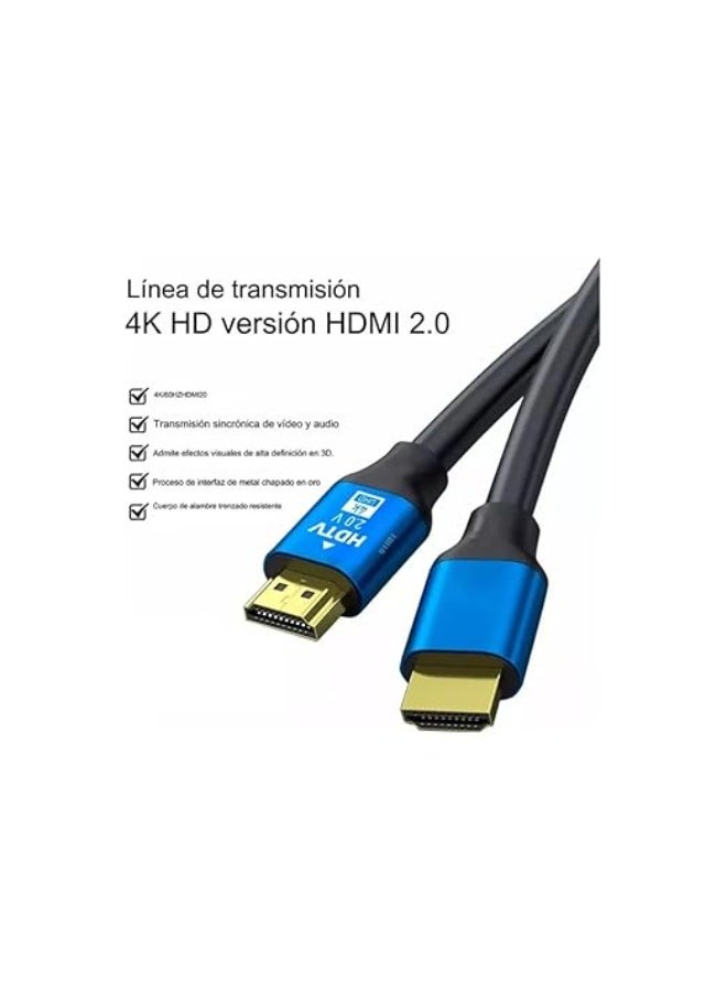 Ultra HD HDMI 2.0 High-Speed Cable 1.5M – 4K*2K 2160P UHD HDTV Transmission Line - Image 3
