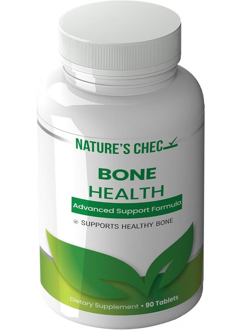 Nature’s Check Bone Health Advanced Support Formula – Dietary Supplement for Strong Bones – 90 Tablets